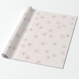 Organic Polka Dot Abstract Pale Blush Pink Presentpapper