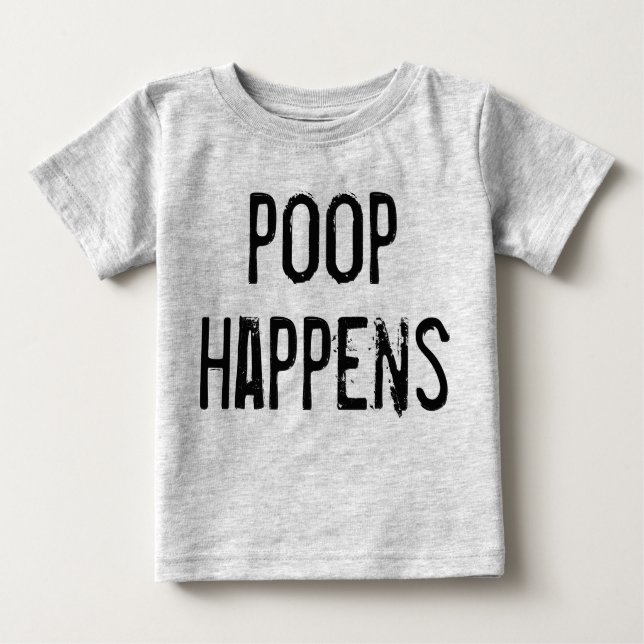 Organic Poop Happens Tee (Framsida)