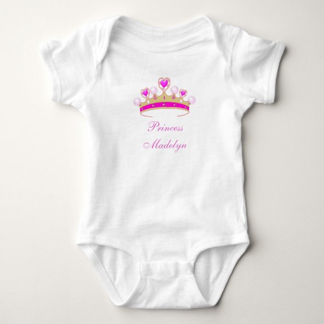 Organic Princess Madelyn, Krona Baby Tee, Lägg til Tröja (Framsida)