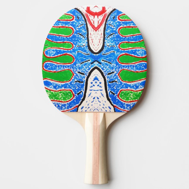 "Organic Reflex" – Artistic Ping Pong Paddle Pingisracket (Framsidan)