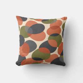 Organic Shape, Warm Minimal Abstract Pattern  Kudde