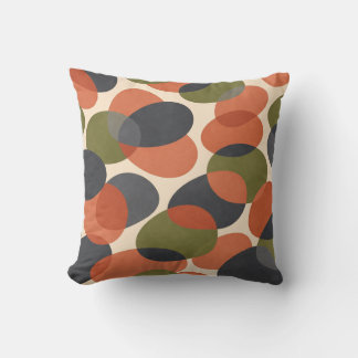 Organic Shape, Warm Minimal Abstract Pattern  Kudde