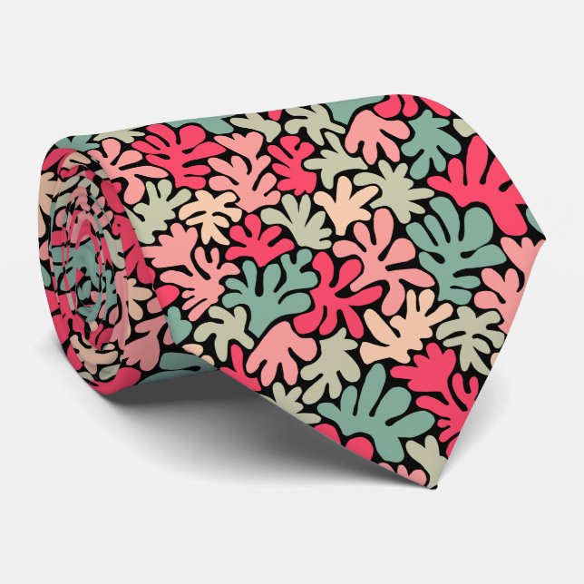 Organic Shapes Abstrakt 240822 - Färg02 on Black Slips (Rullad)