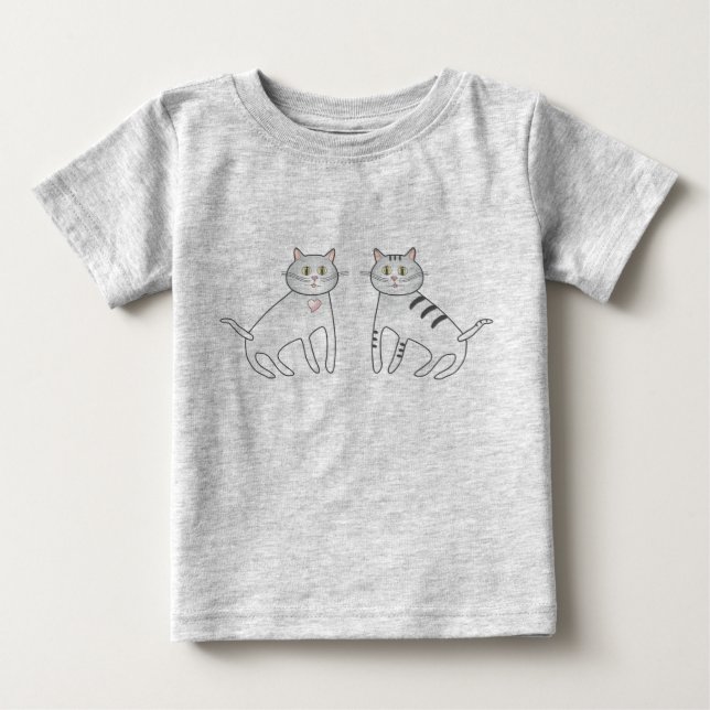 Organic Shima och Heart Bodykostym Tee Shirt (Framsida)