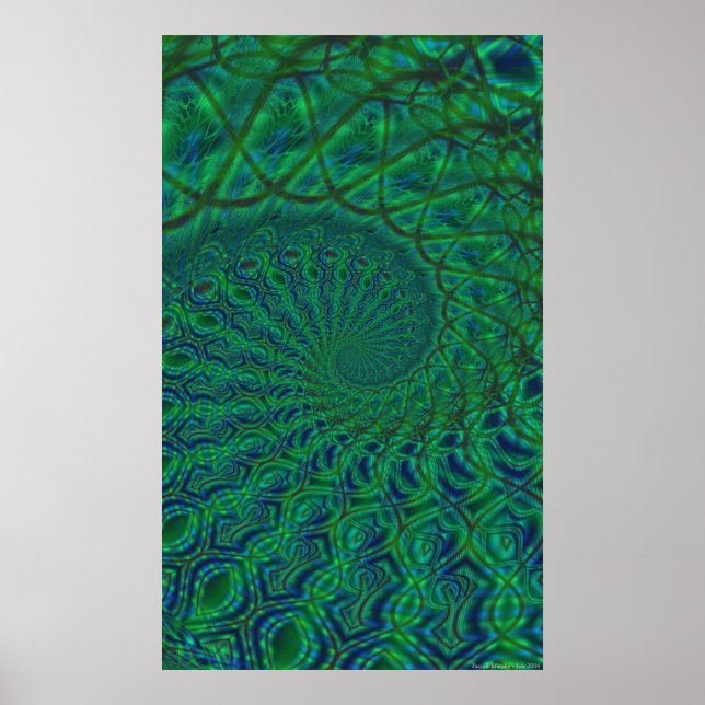Organic Spiral Duality Poster (Framsidan)