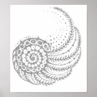 Organic spiral grått