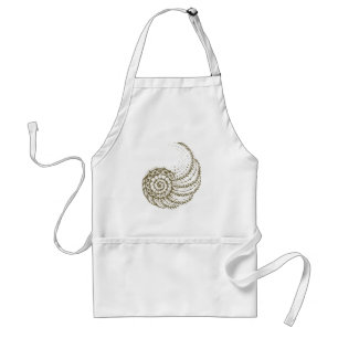 Organic spiral tan förkläde