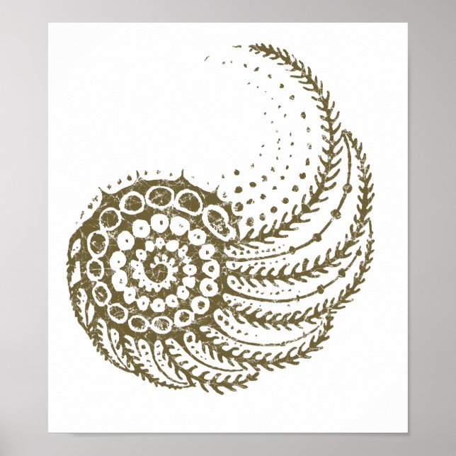 Organic spiral tan poster (Framsidan)