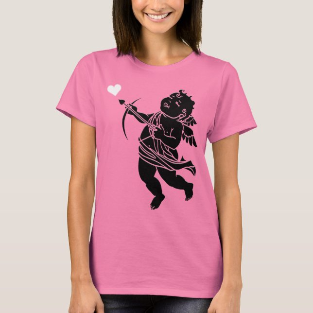 Organic Valentines T-Shirt Cupid Kärlek T-Shirts (Framsida)