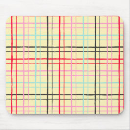 Organic Wobbly Check Grid Pattern Retro Pop Musmatta
