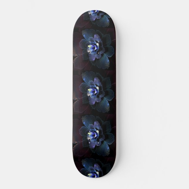 Organika Blue Flower Mini Skateboard Bräda 18,5 Cm (Framsida)