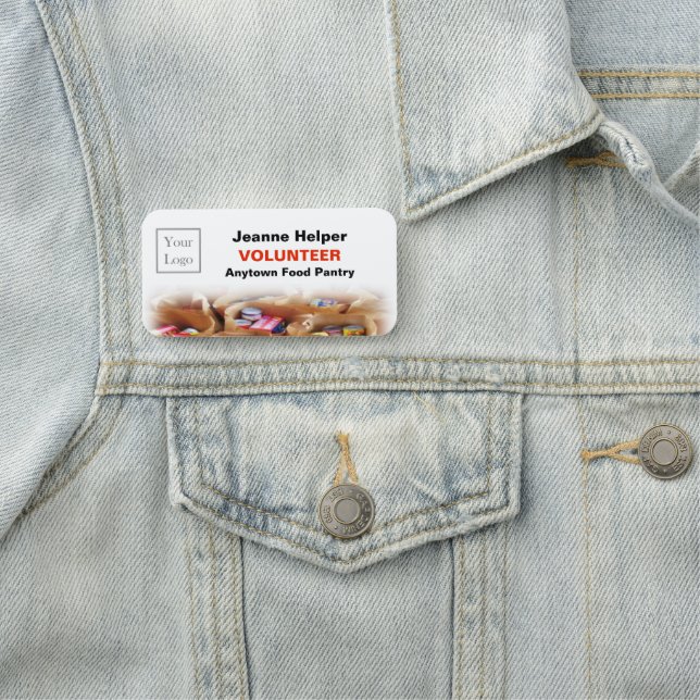 Organisation eller välgörenhetsorganisation Logoty Namnbricka (På plats)