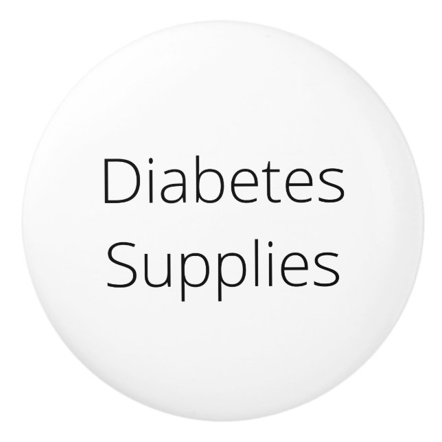 Organisationsdekan, diabetesmateriel knopp (Framsidan)