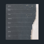 Organisatör med kod för veckovis planering som ska anteckningsblock<br><div class="desc">Organisatör för veckoplanering som ska utföra lista över modernt Anteckningsblock</div>