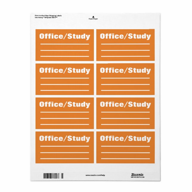 Organisera etiketter för flytta-förpackning - Offi Fraktsedel (Helt Ark)