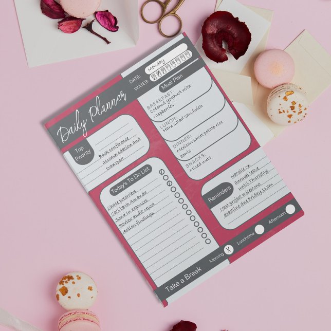 Organisera med Stil | Bold Tear-Away-plan Anteckningsblock (Skapare uppladdad)