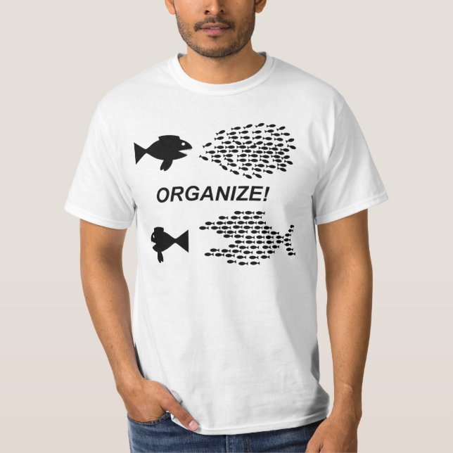 Organisera skjortan tee shirt (Framsida)
