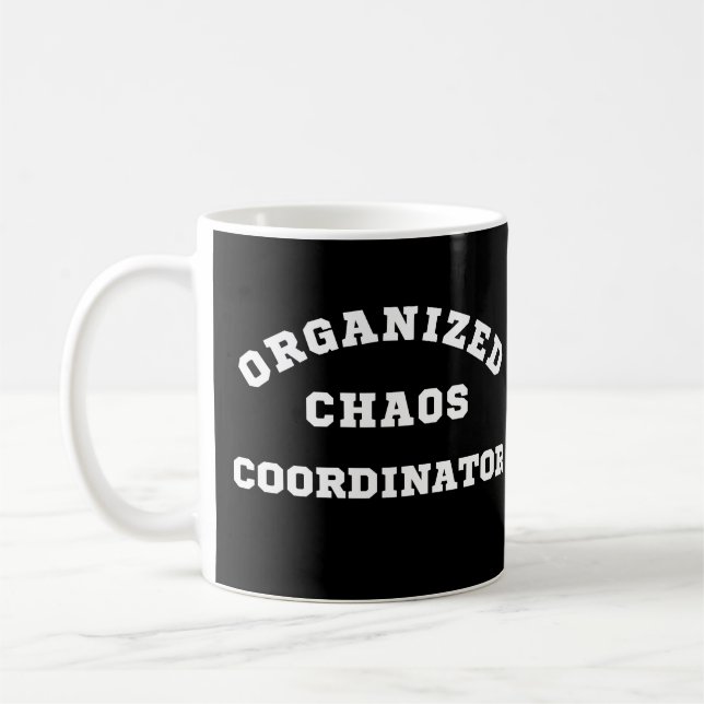 Organiserad chaossamordnare kaffemugg (Vänster)