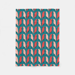 Organiserad fågelunion - Pop Art Stil Fleecefilt