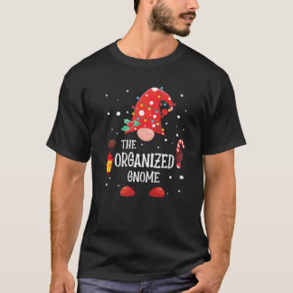 Organiserad Gnome-matchande familjens julgrum T Shirt