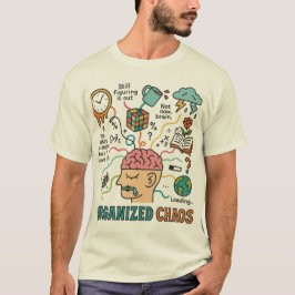Organiserad kaos - en färgfull mind Karta T Shirt