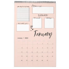 Organiserad kaos Motivational Monthly Planning Kalender