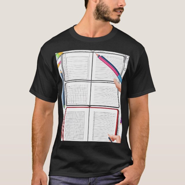 Organiserad kreativitet: En planeringskalender T Shirt (Framsida)