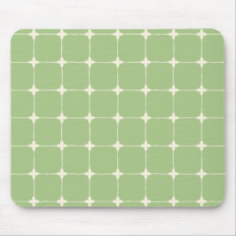 Organiserad Neutral Rutnät Minimalistisk Sagggrön Musmatta