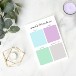 Organiserad Sak att göra | Anpassat namn Post-it Block