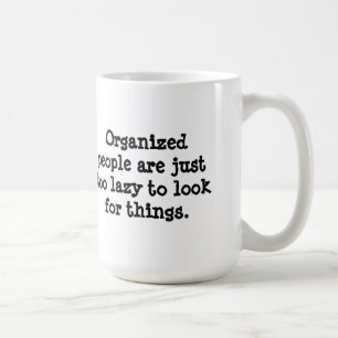 Organiserat folk kaffemugg