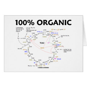 Organisk 100% (citronsyra cyklar - Krebs cyklar), Hälsningskort