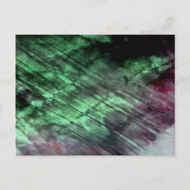 Organisk abstrakt nr 1460 vykort (Framsida)