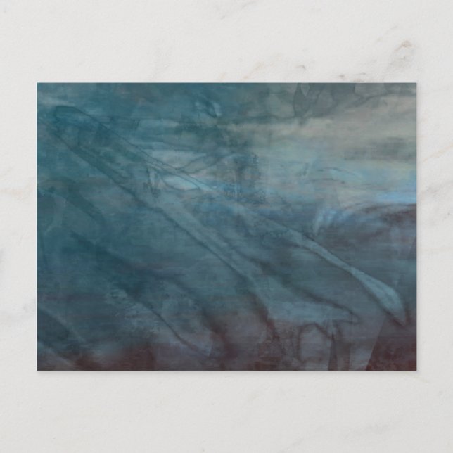 Organisk abstrakt nr 1469 vykort (Framsida)