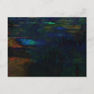 Organisk abstrakt nr 146 vykort