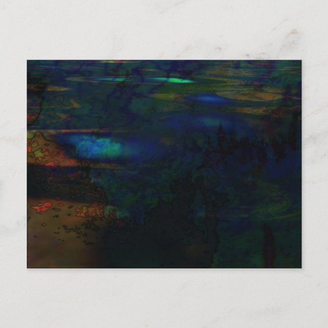 Organisk abstrakt nr 146 vykort (Framsida)