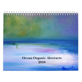 Organisk abstraktkalender 2018 för hav kalender