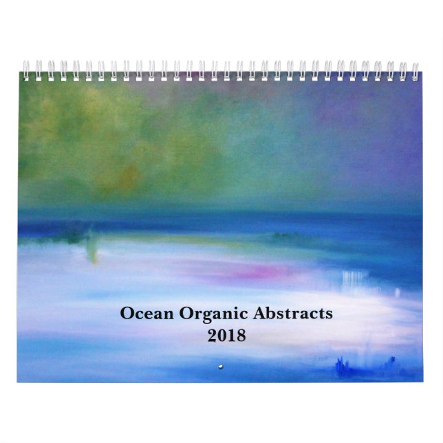 Organisk abstraktkalender 2018 för hav kalender (Omslag)