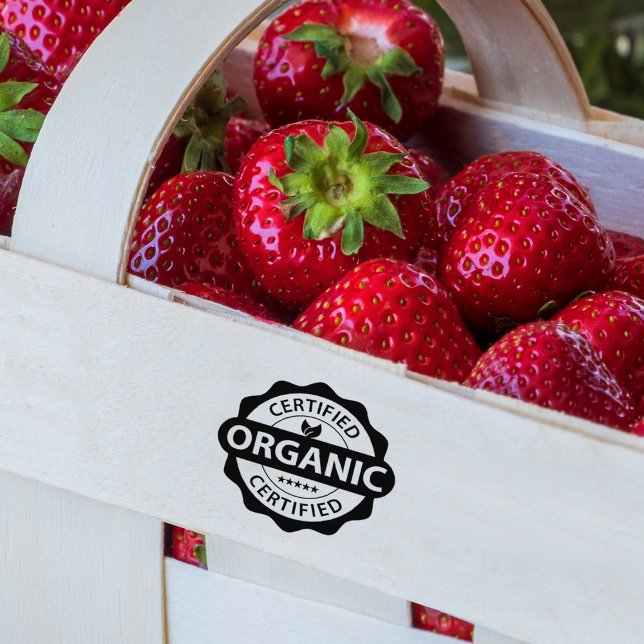 Organisk Auktoriserad, biologi, miljövänlig Stämpel (Skapare uppladdad)