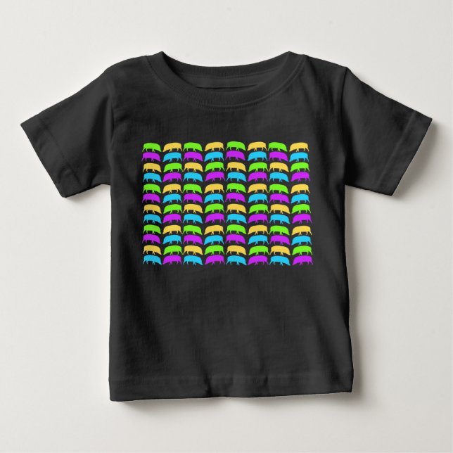 Organisk Baby Creeper med flera färger Tee (Framsida)