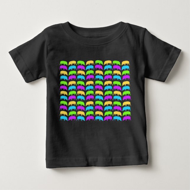 Organisk Baby Creeper med flera färger Tee Shirt (Framsida)