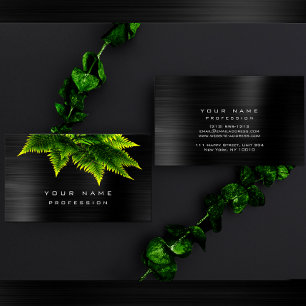 Organisk Burgundy för grön ekonomiFern metallisk Visitkort