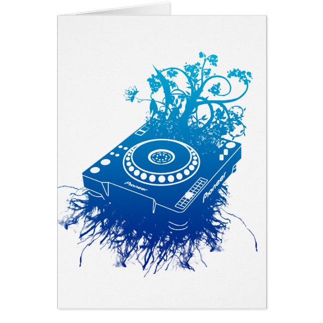 Organisk CDJ-1000 Hälsningskort (Framsidan)