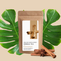 Organisk Cinnamon Herbal Tea Business Label