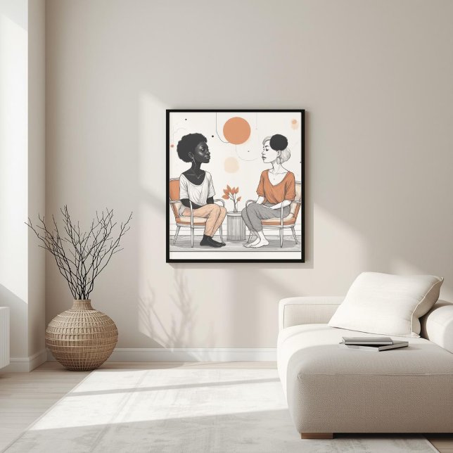 Organisk geometri – Modern naturfusion IV Poster (Skapare uppladdad)