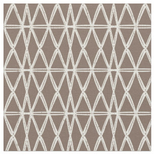 organisk geometrisk retro gitterplatta mocha elfen tyg