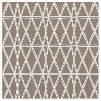 organisk geometrisk retro gitterplatta mocha elfen tyg