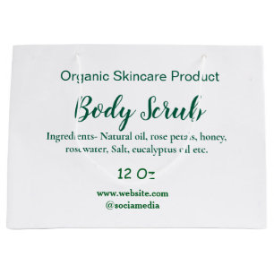 Organisk grön natur kroppsskrubb smör lägg till na