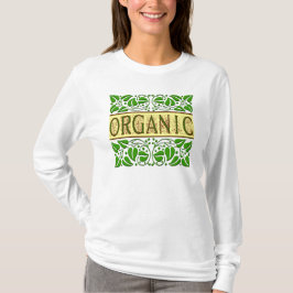 Organisk Grönt som Vintagar Löv Tee Shirt