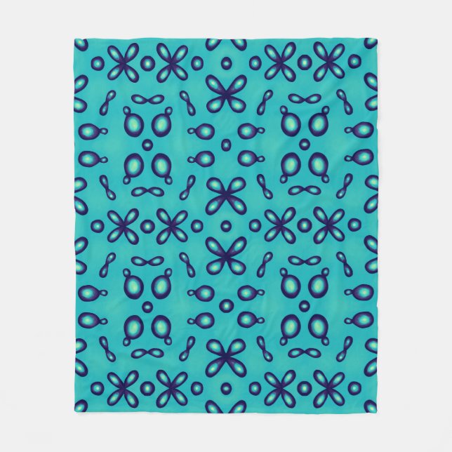 Organisk kemi Atomorbitals Mönster Fleecefilt (Framsidan)