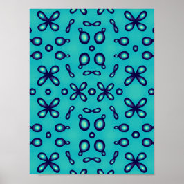 Organisk kemi Atomorbitals Mönster Poster